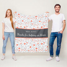 Obrigados Para Ajudar-Nos A Bloom Teacher Fleece B