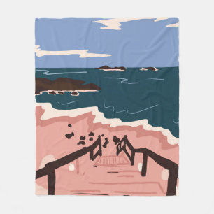 Cobertor De Velo Oceano Blues