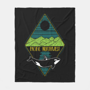 Cobertor De Velo Oceano Pacífico Noroeste de Orca, Árvore de Baleia