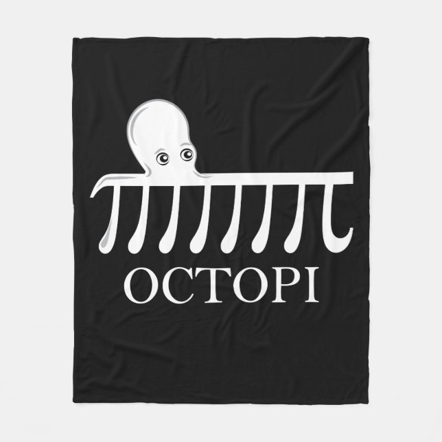 Cobertor De Velo Octopi - Engraçado Pi Octopus Math (Frente)