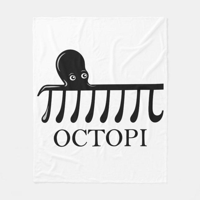 Cobertor De Velo Octopi - Engraçado Pi Octopus Math (Frente)