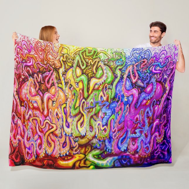 Cobertor De Velo Octopi Fleece Blanket (In Situ)