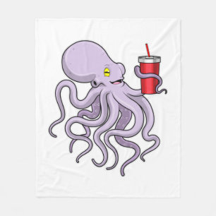 Cobertor De Velo Octopus com caneta de Bebendo