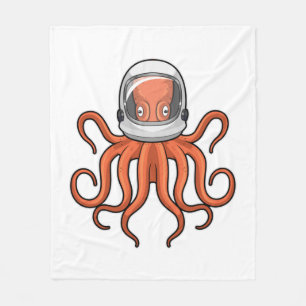 Cobertor De Velo Octopus como astronauta