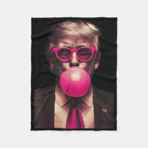 Cobertor De Velo Óculos Cor-de-Rosa Trump Bala Mastigável Camisa Vo
