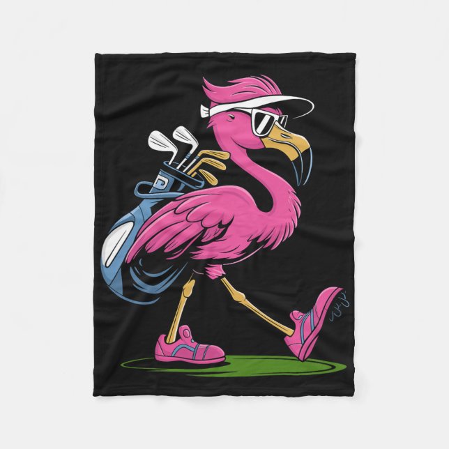 Cobertor De Velo Óculos de Sol de Golfe Ping Flamingo para Mulheres (Frente)