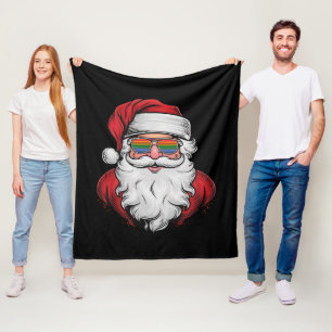 Cobertor De Velo Óculos de Sol de Papai Noel Orgulho do Natal Pijam