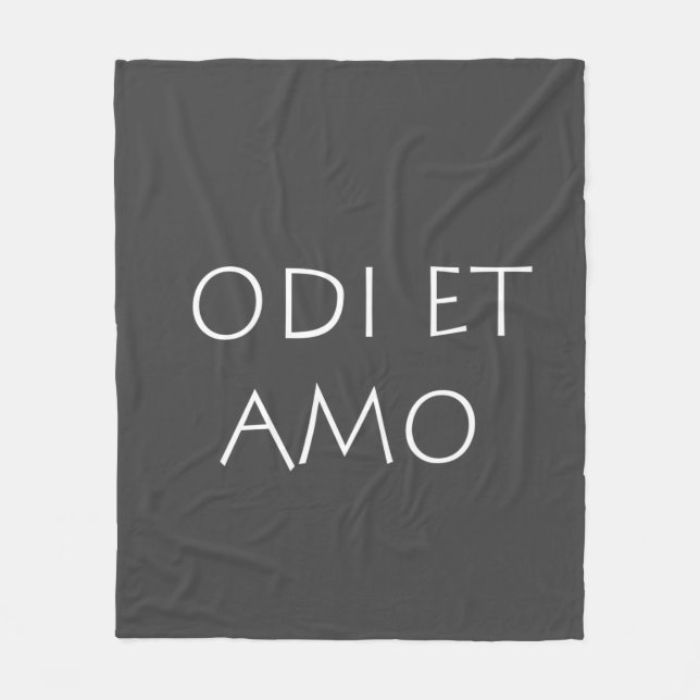 Cobertor De Velo Odi et amo (Frente)