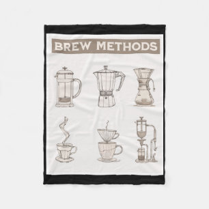 Cobertor De Velo Ods de preparo de café vintage - Ilustrações desen