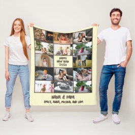 Cobertor De Velo Oferta de Ano Novo para Colagem de Fotos Personali