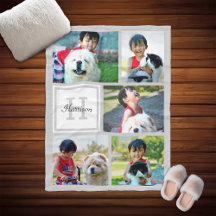 Oferta de Cinza Monograma de Colagem de Fotografia