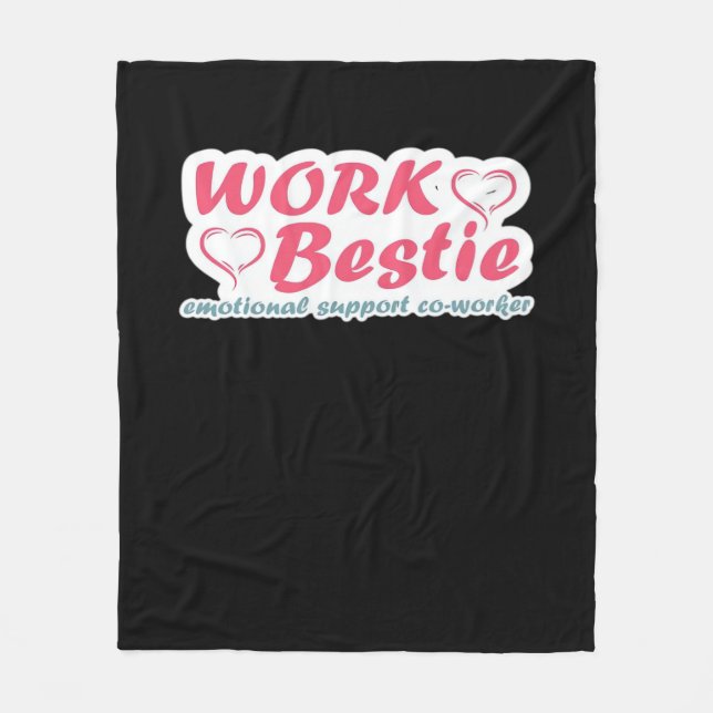 Cobertor De Velo Ofertas de Bestie de Trabalho Citação de Ajuda Emo (Frente)