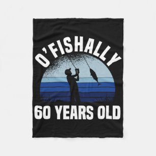 Cobertor De Velo Oficialmente 60 Anos Pescador Aniversário de 60 an