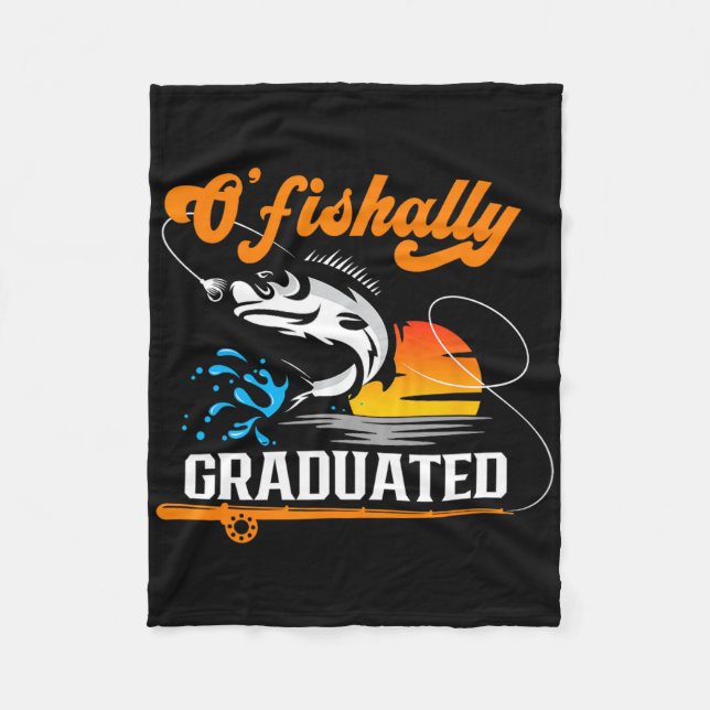 Cobertor De Velo O'fishally Amante da Pesca Graduado Parte da Forma (Frente)