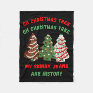 Cobertor De Velo Oh Árvore de Natal Meu Jeans Skinny Está História