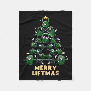 Cobertor De Velo Oh Liftmas Tree Kettlebell Gym Ugly Natal