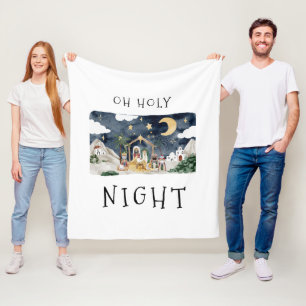 Cobertor De Velo Oh, Santa Noite, Natal Africano Americano