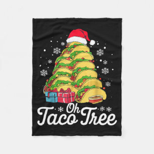 Cobertor De Velo Oh Taco Tree Natal Fofo Xmas Comida Mexicana Amor