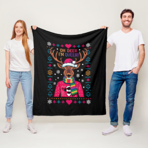 Cobertor De Velo Oh Veado Eu Sou Gay LGBT LGBTQ Orgulho Gay Natal F