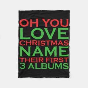 Cobertor De Velo Oh, Você Adora O Nome De Natal Deles Os 3 Primeiro