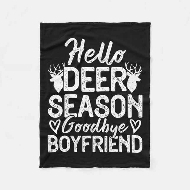 Cobertor De Velo Olá Deer Season Namorado (Frente)