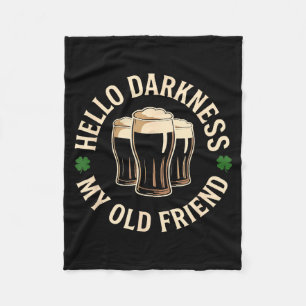 Cobertor De Velo Olá escuridão velho amigo cerveja irlandesa st. pa