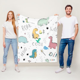 Cobertor De Velo Olá, Legal Dinos Roar