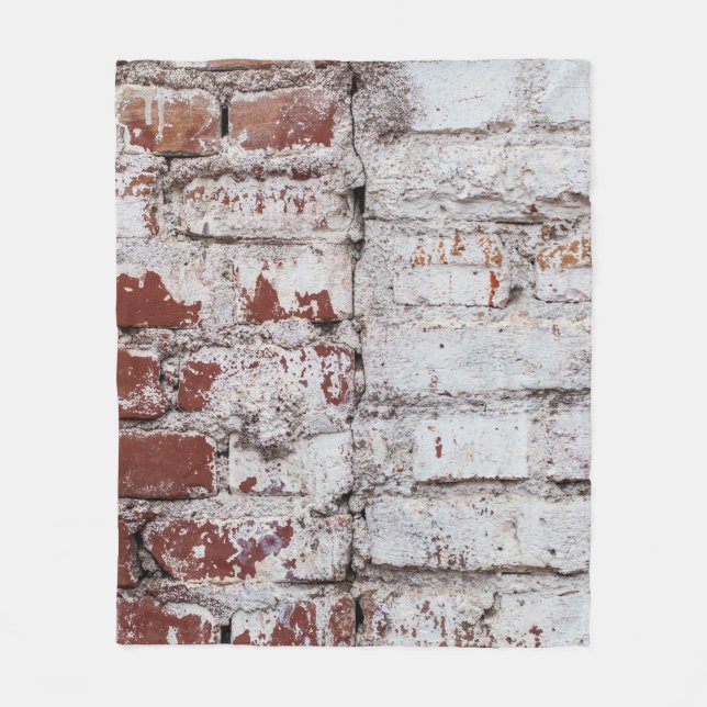 Cobertor De Velo Old painted brick wall with peeling white paintwal (Frente)