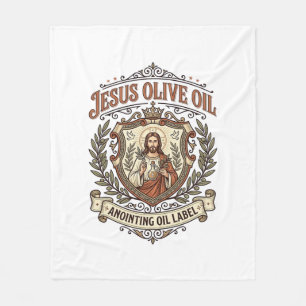 Cobertor De Velo Óleo de Oliveira Jesus Óleo de Unção Rótulo Óleo d