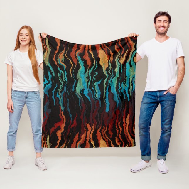 Cobertor De Velo Olhando para o abstrato de Fogo (In Situ)