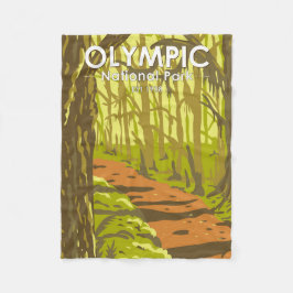 Cobertor De Velo Olimpiadas National Park Hoh RainForest Washington