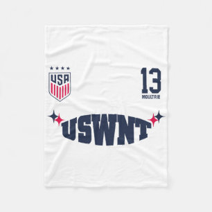 Cobertor De Velo Olivia Moultrie 13 Branco Uswnt Licenciado Oficial