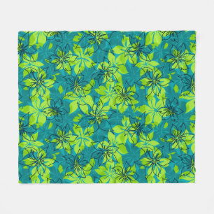 Cobertor De Velo Olowalu Hibiscus Hawaiian Camo Aloha Shirt Impress