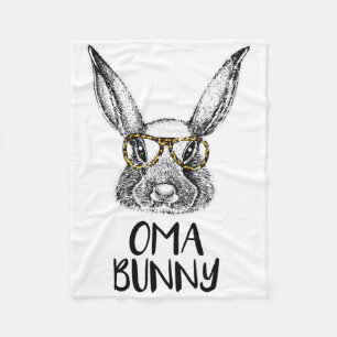 Cobertor De Velo Oma Bunny Divertido Pareo Coelho de Páscoa Caça ao