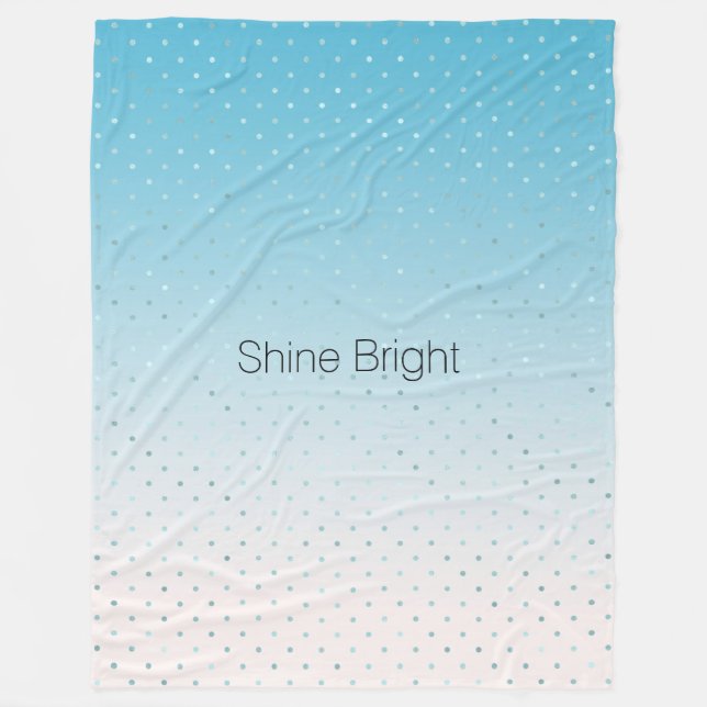 Cobertor De Velo Ombre de pontos de vidro de Aqua              (Frente)