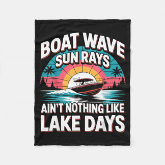 Cobertor De Velo Onda de Barco Raios de Sol Não Há Nada Como Dias d