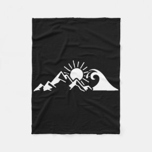 Cobertor De Velo Onda Sol Montanha Natureza Caminhada Surfe Surfist