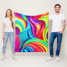 Ondas de Abstrato vibrantes em cores dinâmicas
