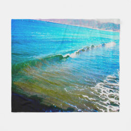 Cobertor De Velo Ondas de Aquarela 