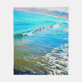 Cobertor De Velo Ondas em Aquarela 