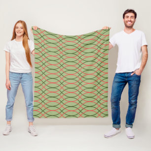 Cobertor De Velo Ondas verdes