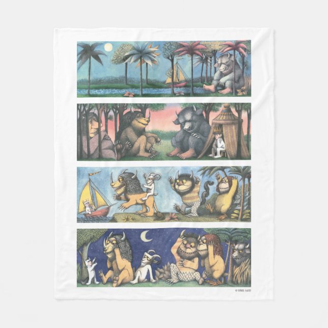 Cobertor De Velo Onde As Coisas Selvagens São Cenas (Frente)