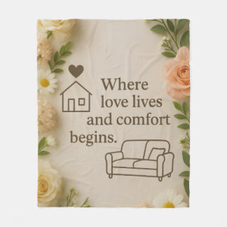 Cobertor De Velo Onde o Amor Vive e o Conforto Começa – Lar Elegant