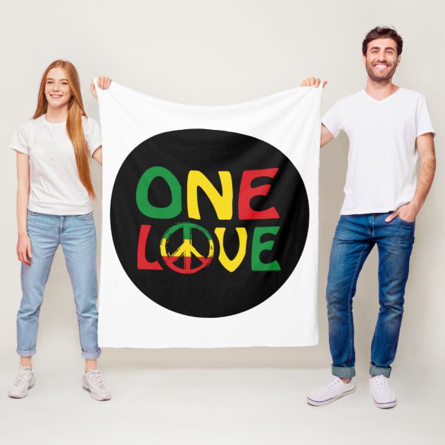 Cobertor De Velo One Love, Reggae design (In Situ)