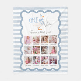 Cobertor De Velo One Silly Goose 1st Birthday Photo Sign