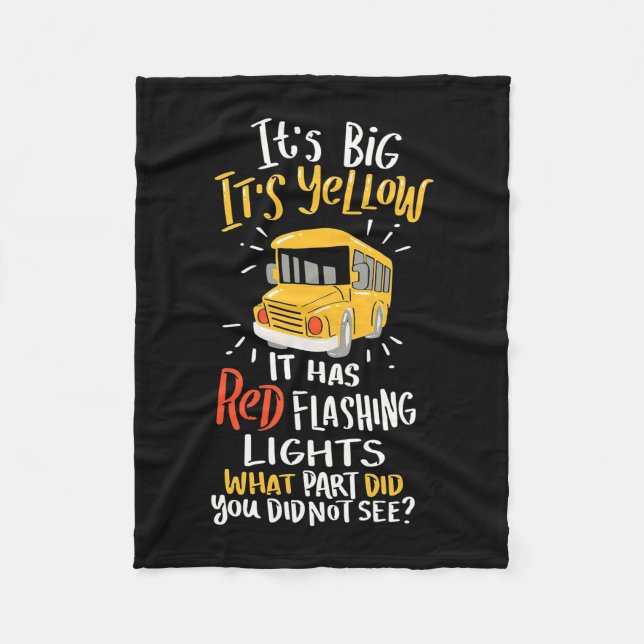 Cobertor De Velo Ônibus Escolar É Grande E Amarelo (Frente)