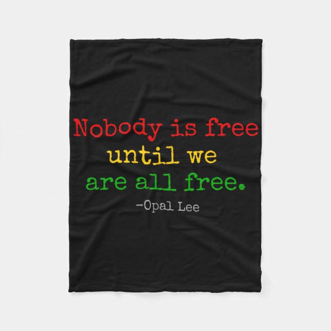 Cobertor De Velo Opal Lee Juneteende 1865 Black Independence Emanci (Frente)