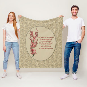 Cobertor De Velo Oração da Serenidade Inspiradora