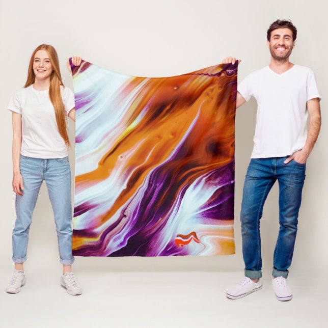 Cobertor De Velo Orange and Purple Valley (In Situ)