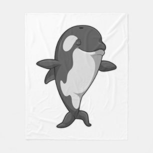 Cobertor De Velo Orca assassina na Yoga Fitness em Pé